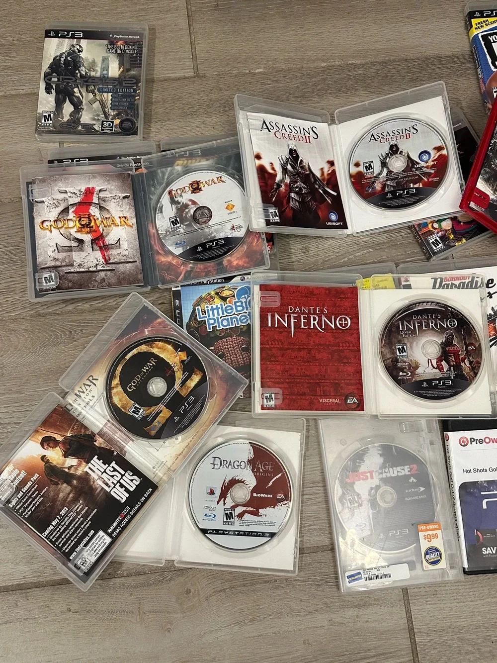 VTG PlayStation 3 Video Games Lot (20) God Of War: Origins Collection & Burnout